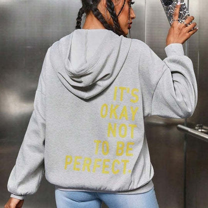 Kapuzenpullover Damen | Oversize Statement-Print & Kuschelige Kapuze