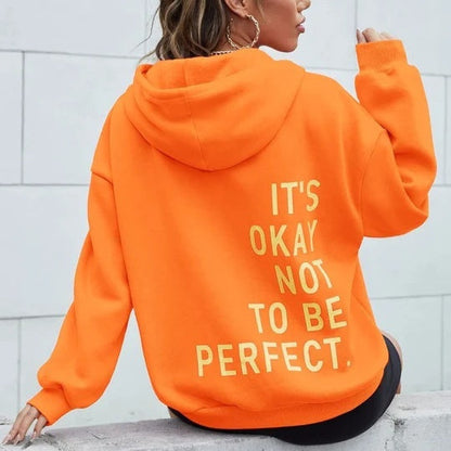 Kapuzenpullover Damen | Oversize Statement-Print & Kuschelige Kapuze