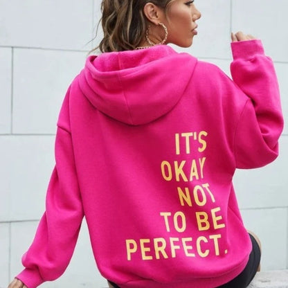 Kapuzenpullover Damen | Oversize Statement-Print & Kuschelige Kapuze