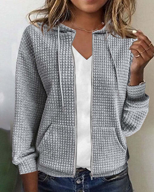 Kapuzenpullover Damen | Reißverschluss & Bequem für Winter