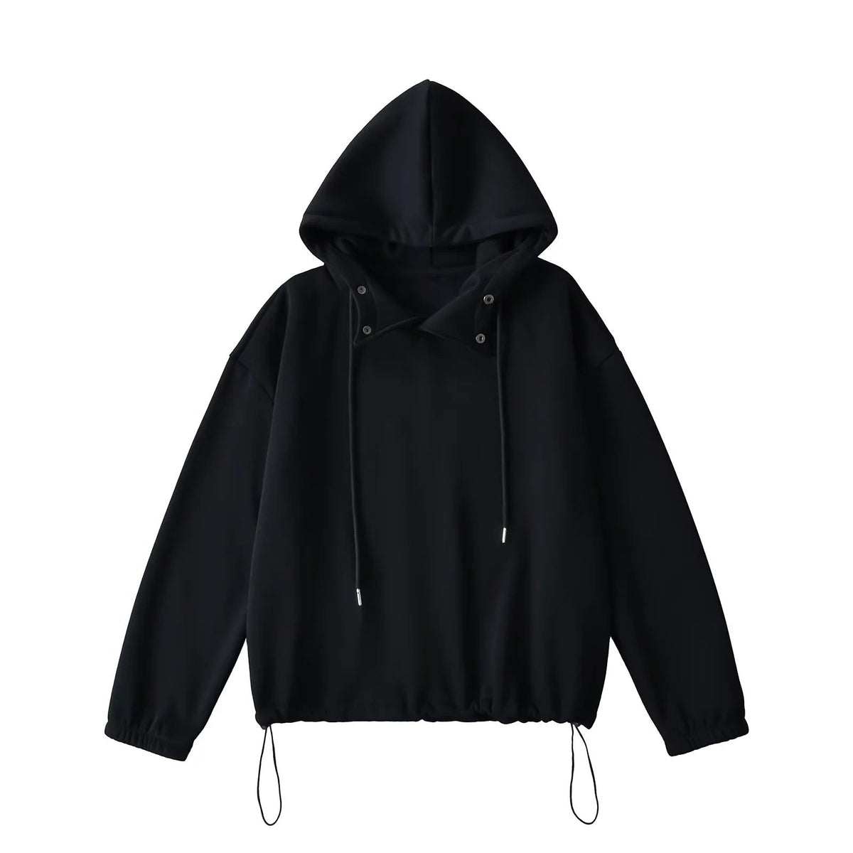 Kapuzenpullover Damen | Stehkragen & Kordelzug-Saum