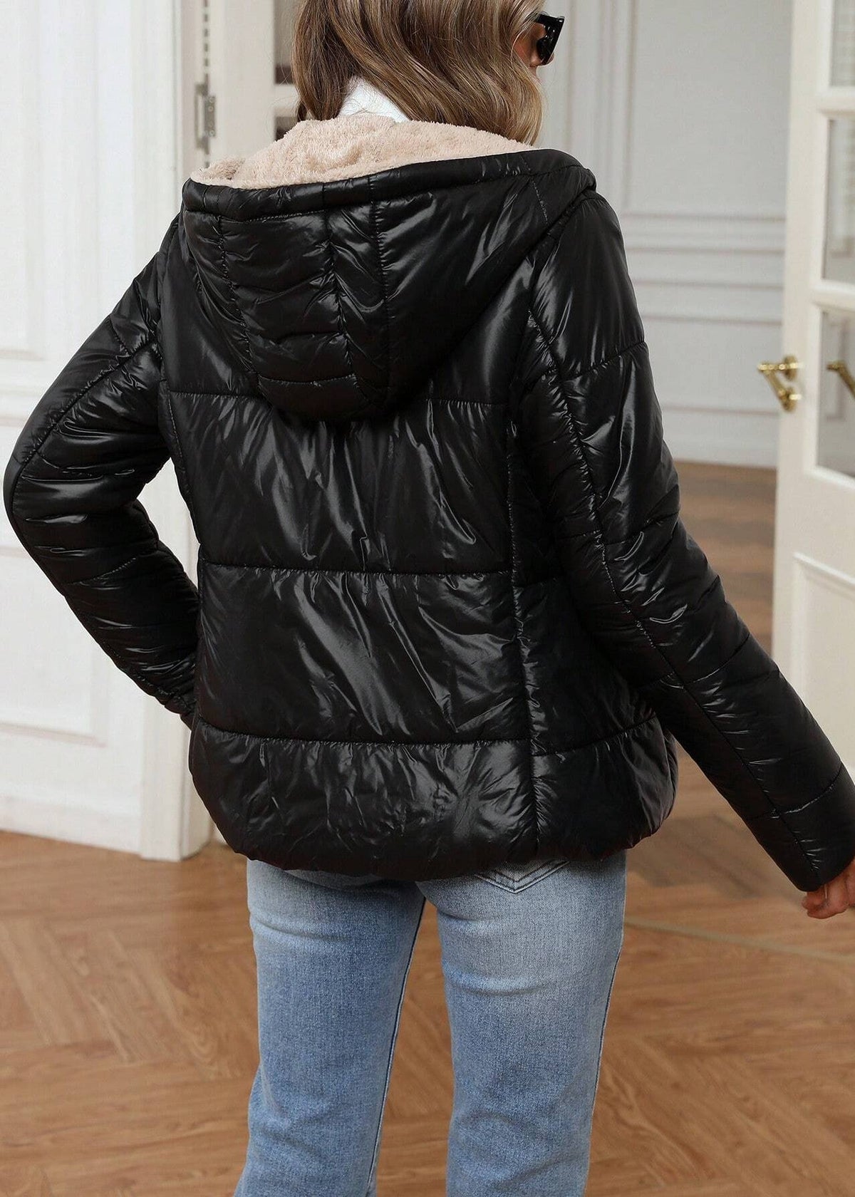 Kapuzenpullover Damen | Steppdesign & Teddy-Futter