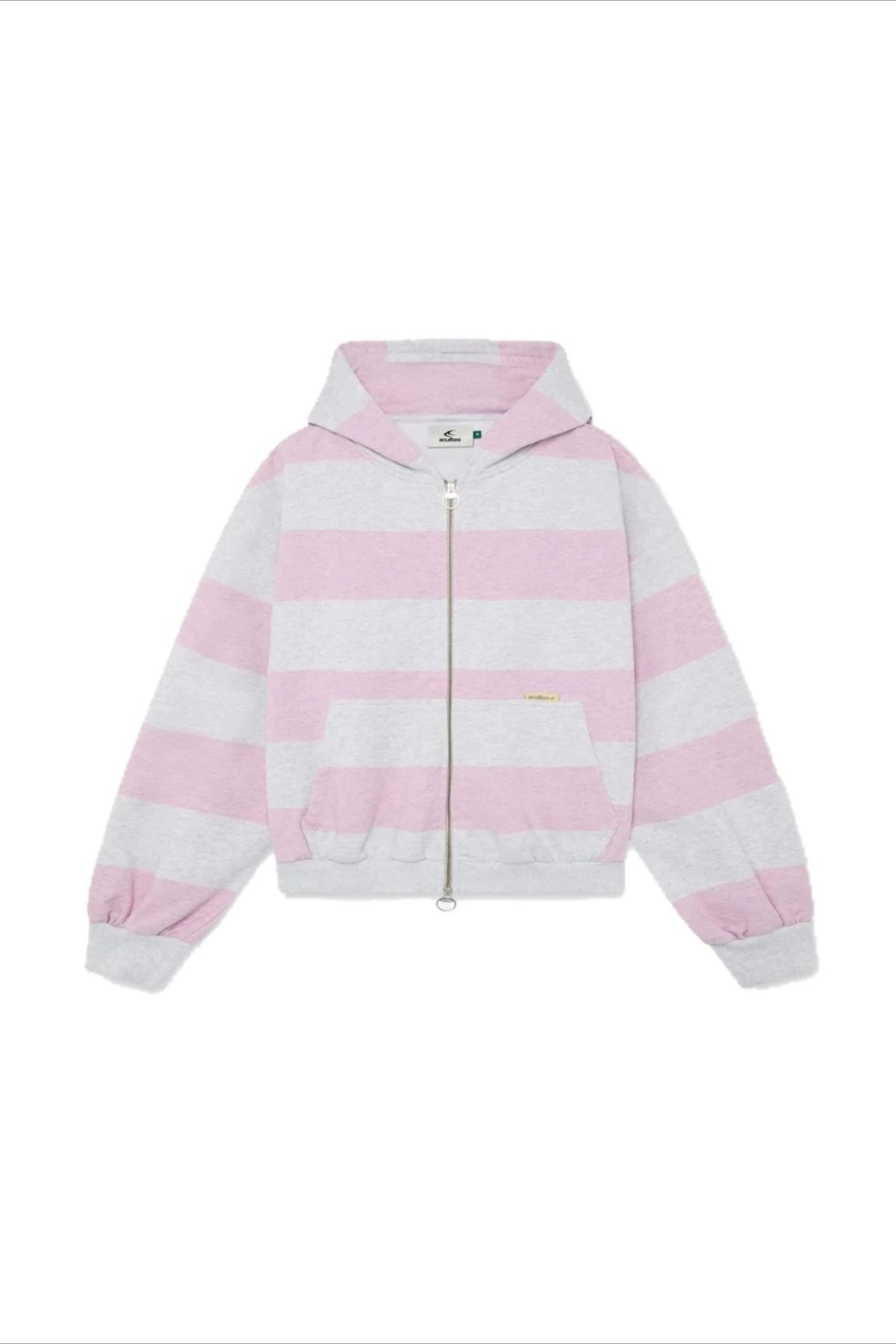 Kapuzenpullover Damen | Streifendesign & Lässige Patchwork-Applikation