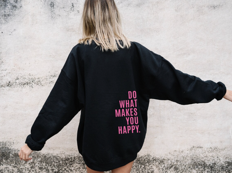 Kapuzenpullover Damen | Trendiger Schriftzug & Gemütliche Wohlfühl-Kapuze