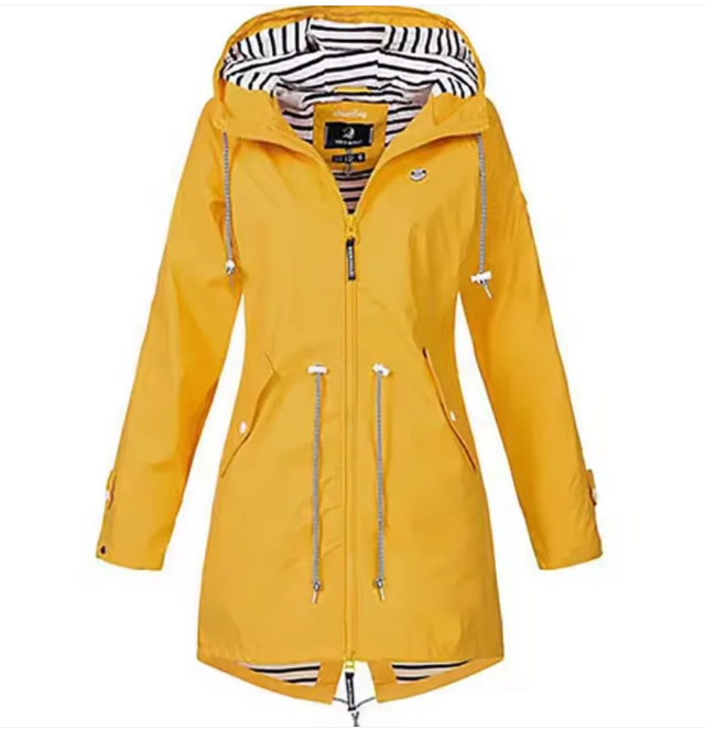 Kapuzenpullover Damen mit Zip | Kapuze & Tunnelzug-Taille