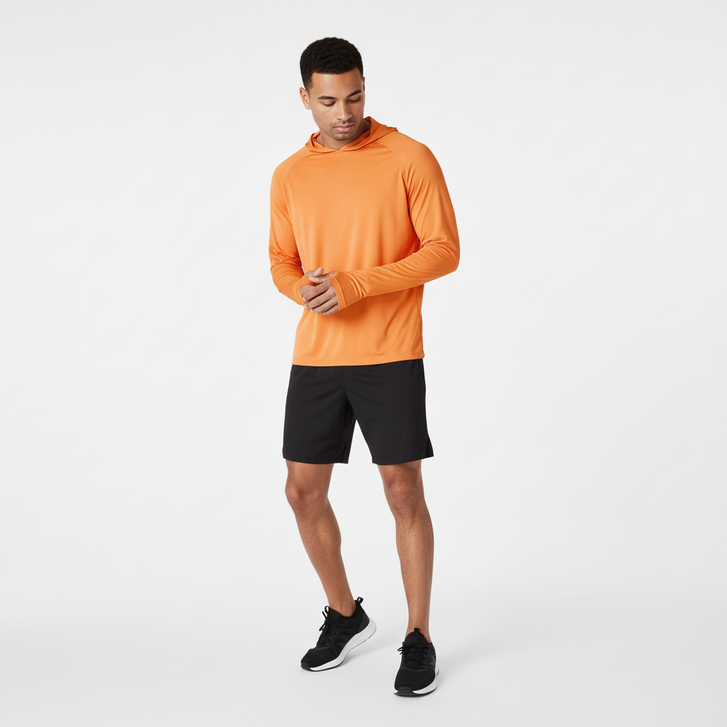 Kapuzenpullover Herren | Leichter UV-Schutz