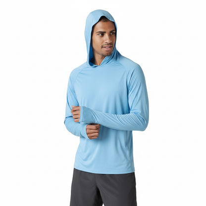 Kapuzenpullover Herren | Leichter UV-Schutz