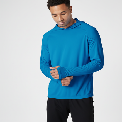 Kapuzenpullover Herren | Leichter UV-Schutz