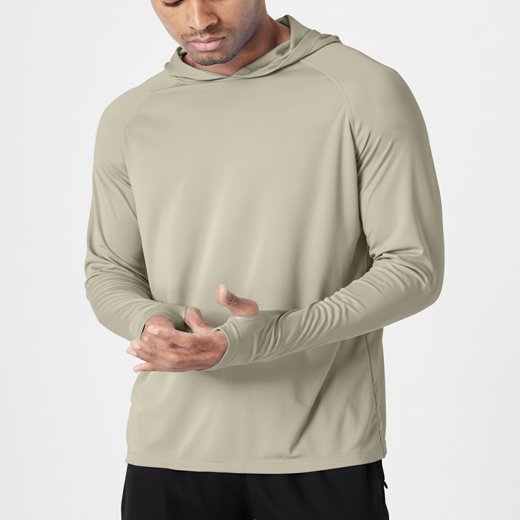 Kapuzenpullover Herren | Leichter UV-Schutz