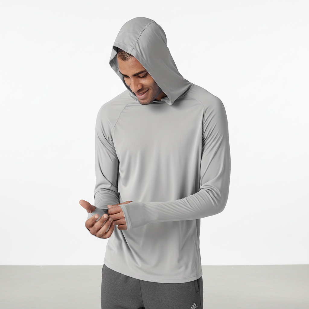 Kapuzenpullover Herren | Leichter UV-Schutz