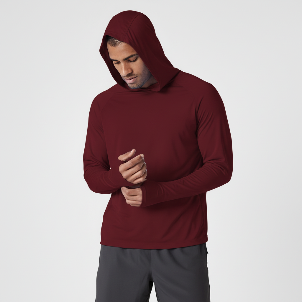 Kapuzenpullover Herren | Leichter UV-Schutz