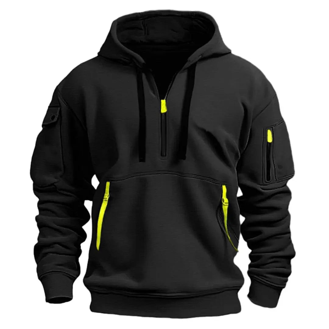 Kapuzenpullover Herren | Sportlich mit Half-Zip