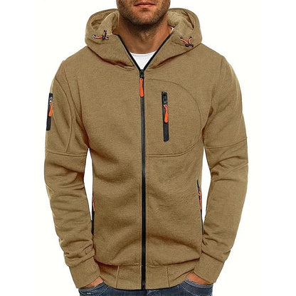 Kapuzenpullover Herren | Sportlicher Zip-Style mit Kapuze & Taschen