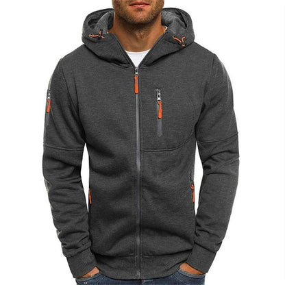 Kapuzenpullover Herren | Sportlicher Zip-Style mit Kapuze & Taschen