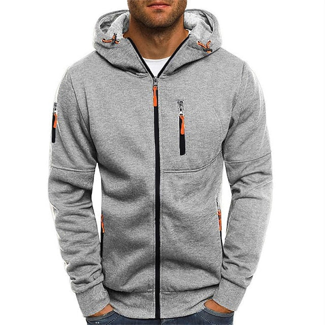Kapuzenpullover Herren | Sportlicher Zip-Style mit Kapuze & Taschen