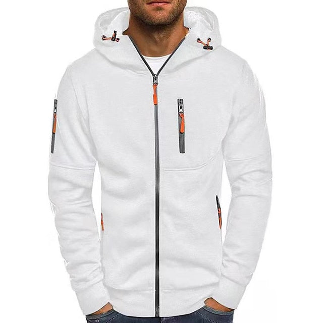 Kapuzenpullover Herren | Sportlicher Zip-Style mit Kapuze & Taschen