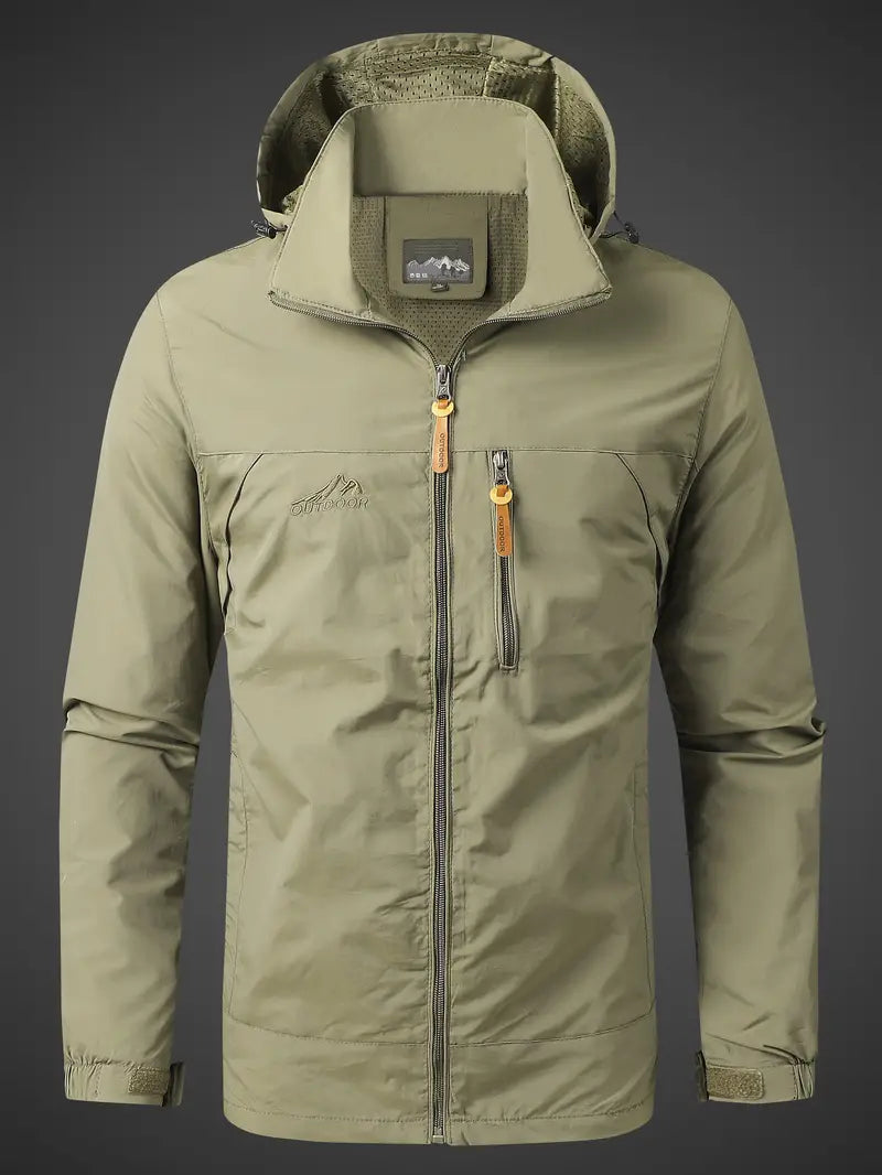 Kapuzenpullover Herren mit Zip | Kapuze & Zip-Brusttasche