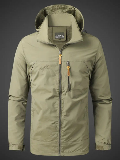 Kapuzenpullover Herren mit Zip | Kapuze & Zip-Brusttasche