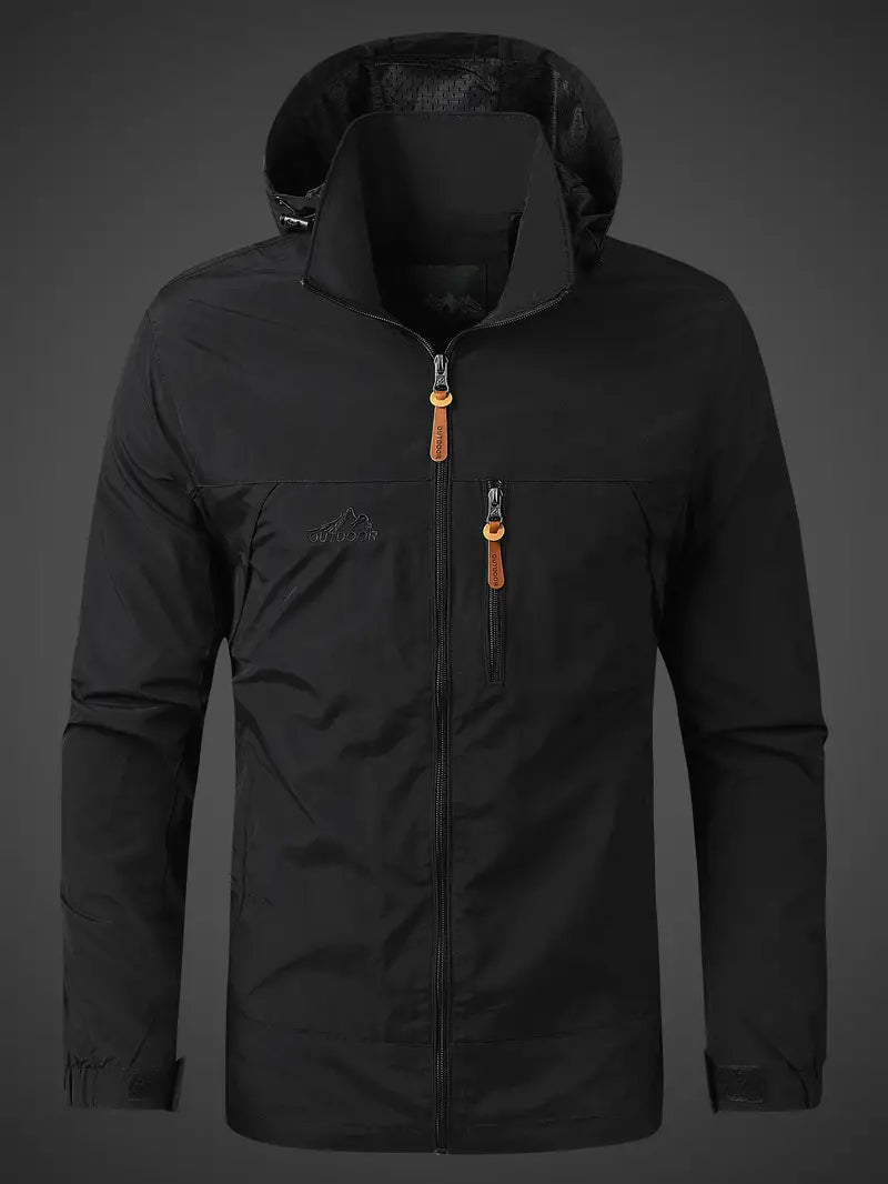 Kapuzenpullover Herren mit Zip | Kapuze & Zip-Brusttasche