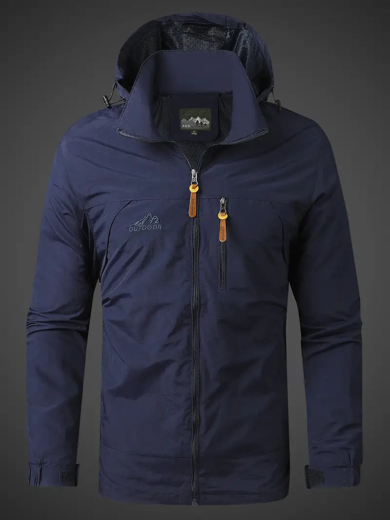 Kapuzenpullover Herren mit Zip | Kapuze & Zip-Brusttasche