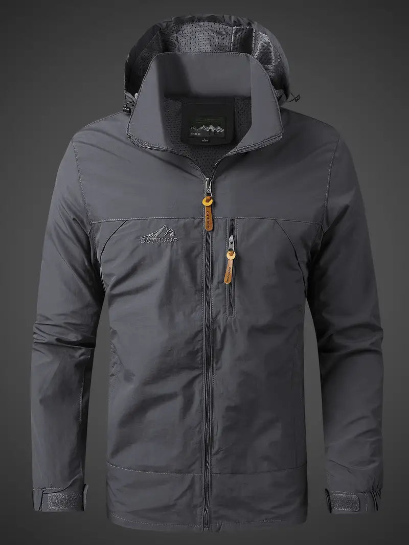 Kapuzenpullover Herren mit Zip | Kapuze & Zip-Brusttasche