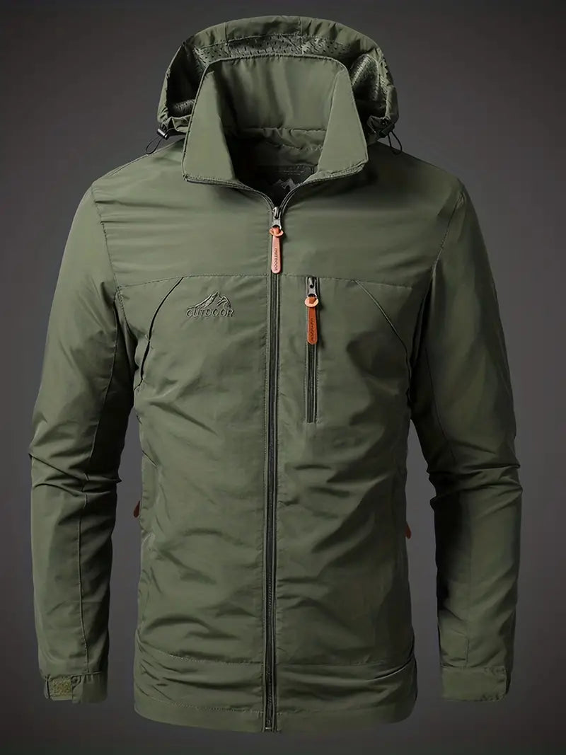 Kapuzenpullover Herren mit Zip | Kapuze & Zip-Brusttasche