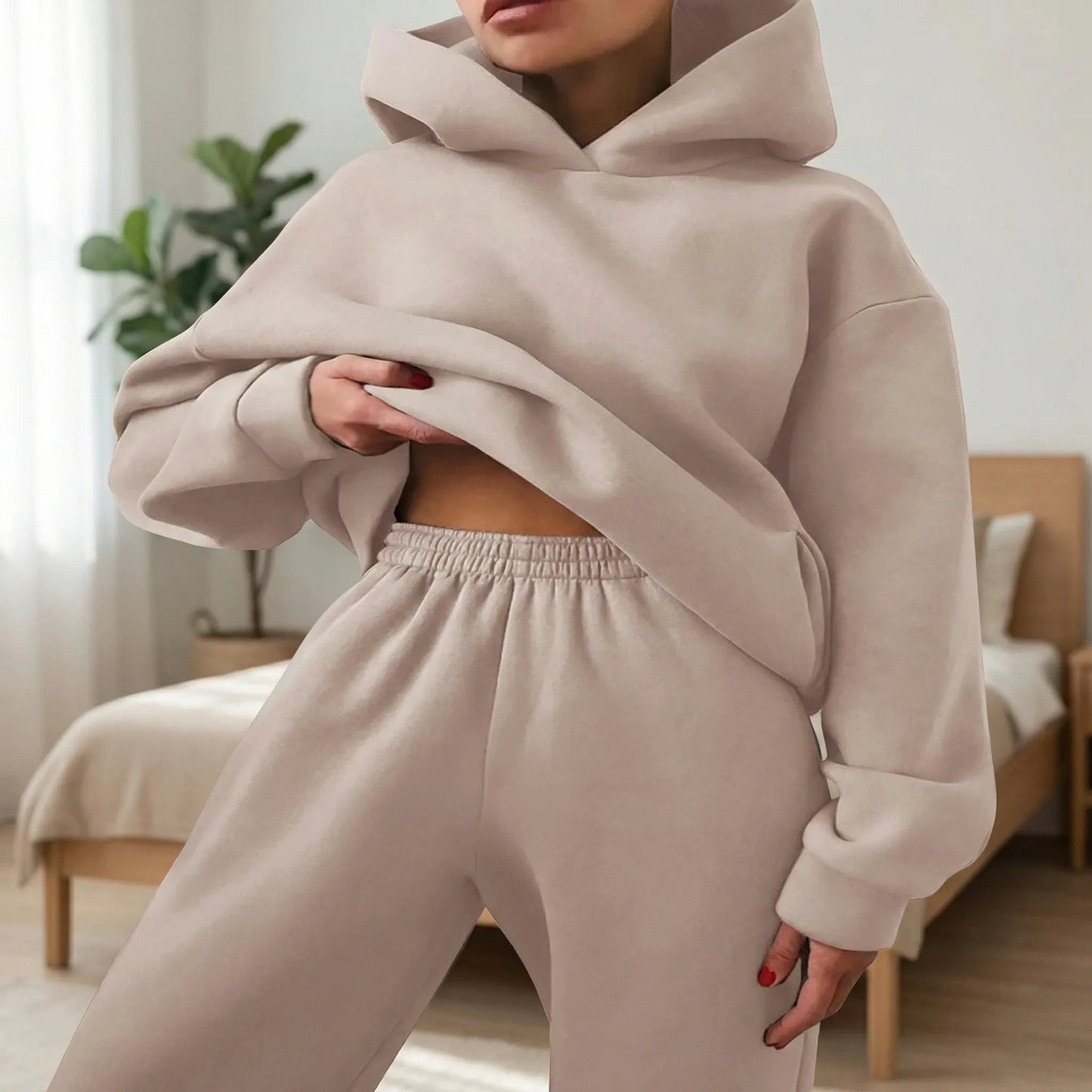 Kapuzenpullover Set Damen | Kuschelig Weich & Bequem für den Alltag