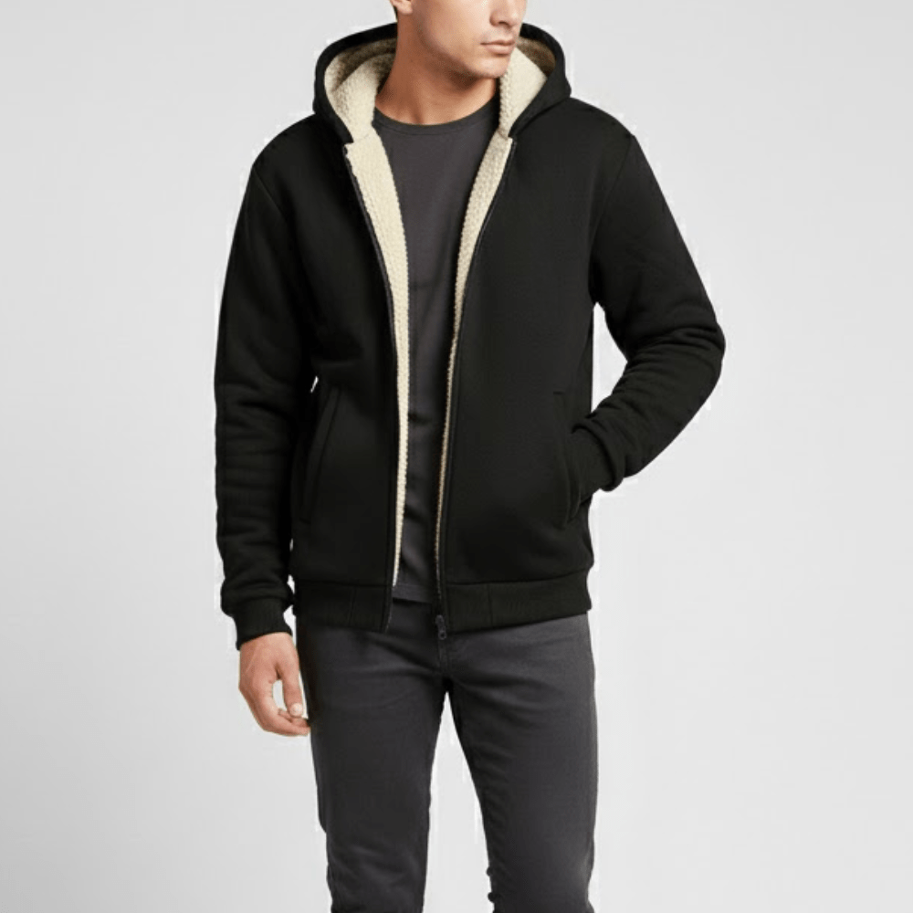 Kapuzenpullover aus Fleece für Herren | Winter