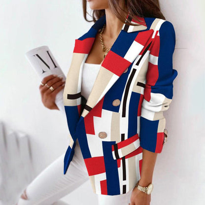 Karierter Blazer für Damen, Tailored Fit | Elegant