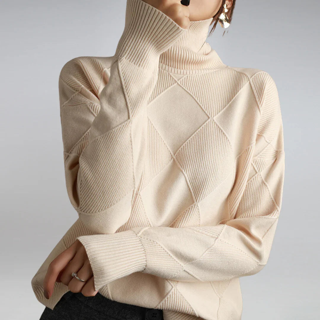 Kaschmir-Rollkragenpullover für Damen | Winter