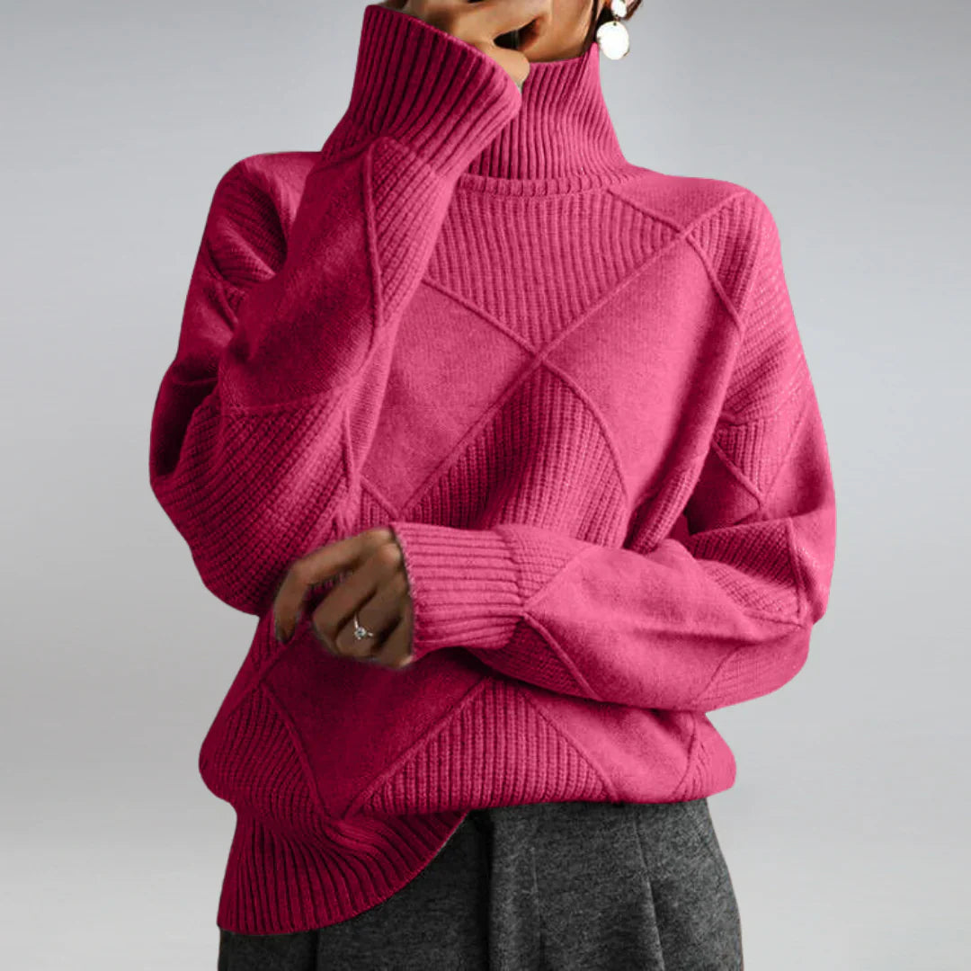 Kaschmir-Rollkragenpullover für Damen | Winter