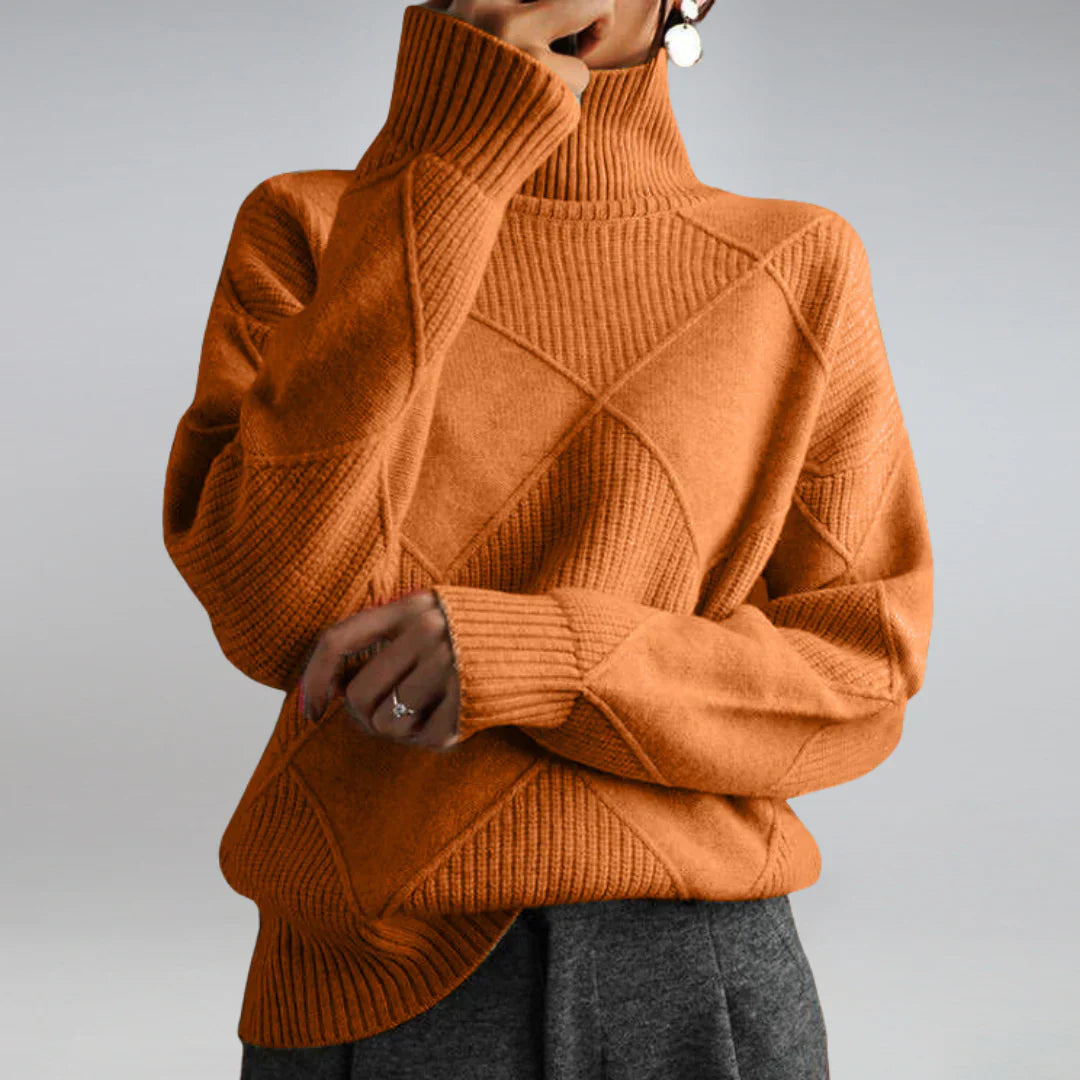 Kaschmir-Rollkragenpullover für Damen | Winter
