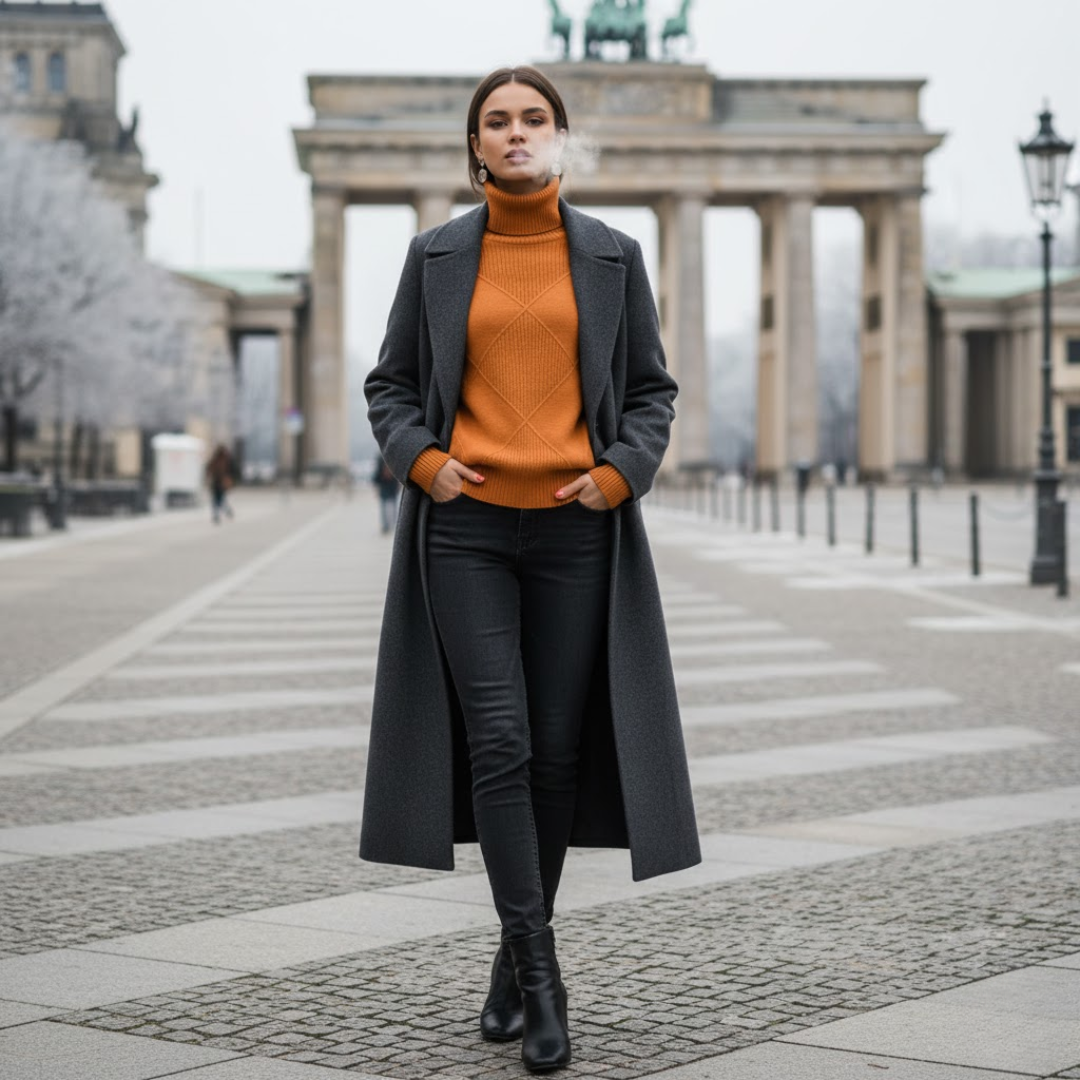 Kaschmir-Rollkragenpullover für Damen | Winter