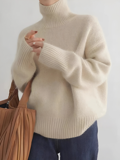 Kaschmir Rollkragenpullover Damen | Weiche Textur