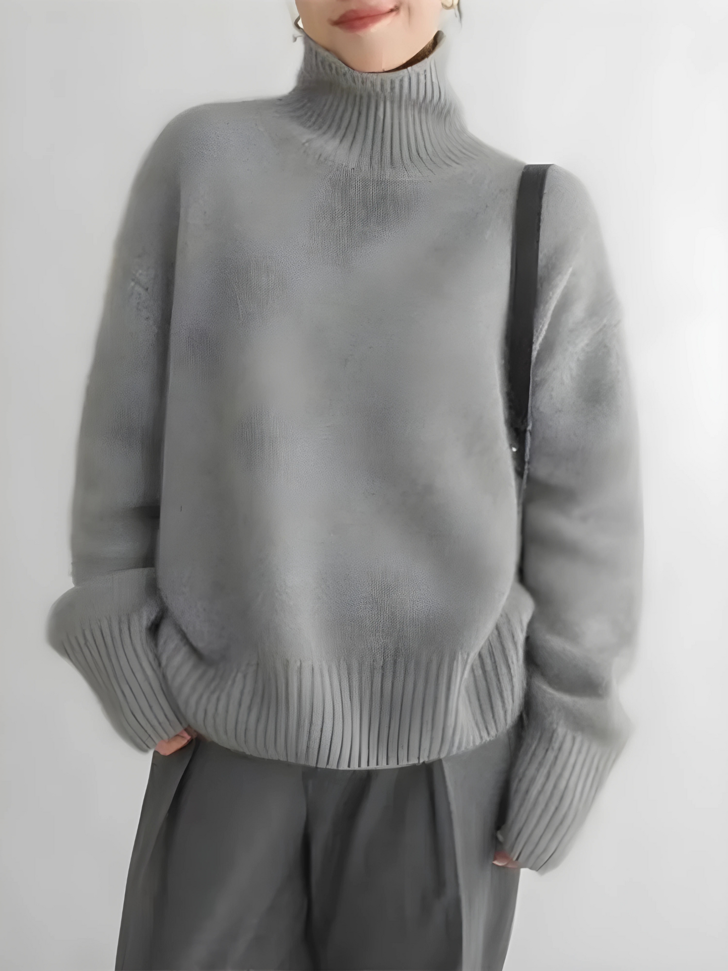 Kaschmir Rollkragenpullover Damen | Weiche Textur