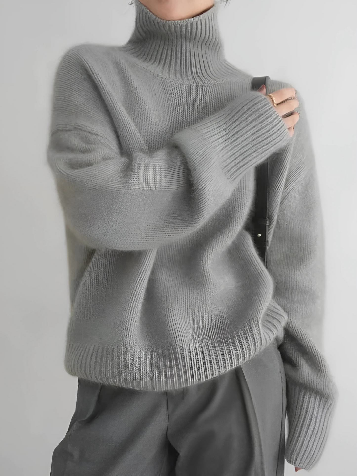 Kaschmir Rollkragenpullover Damen | Weiche Textur