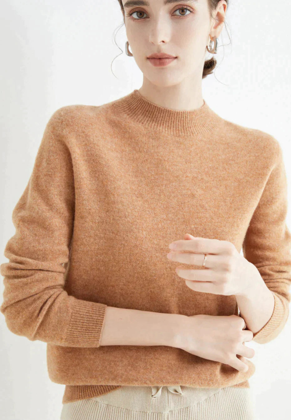 Kaschmirpullover Damen | Gemütliche Passform, Langarm