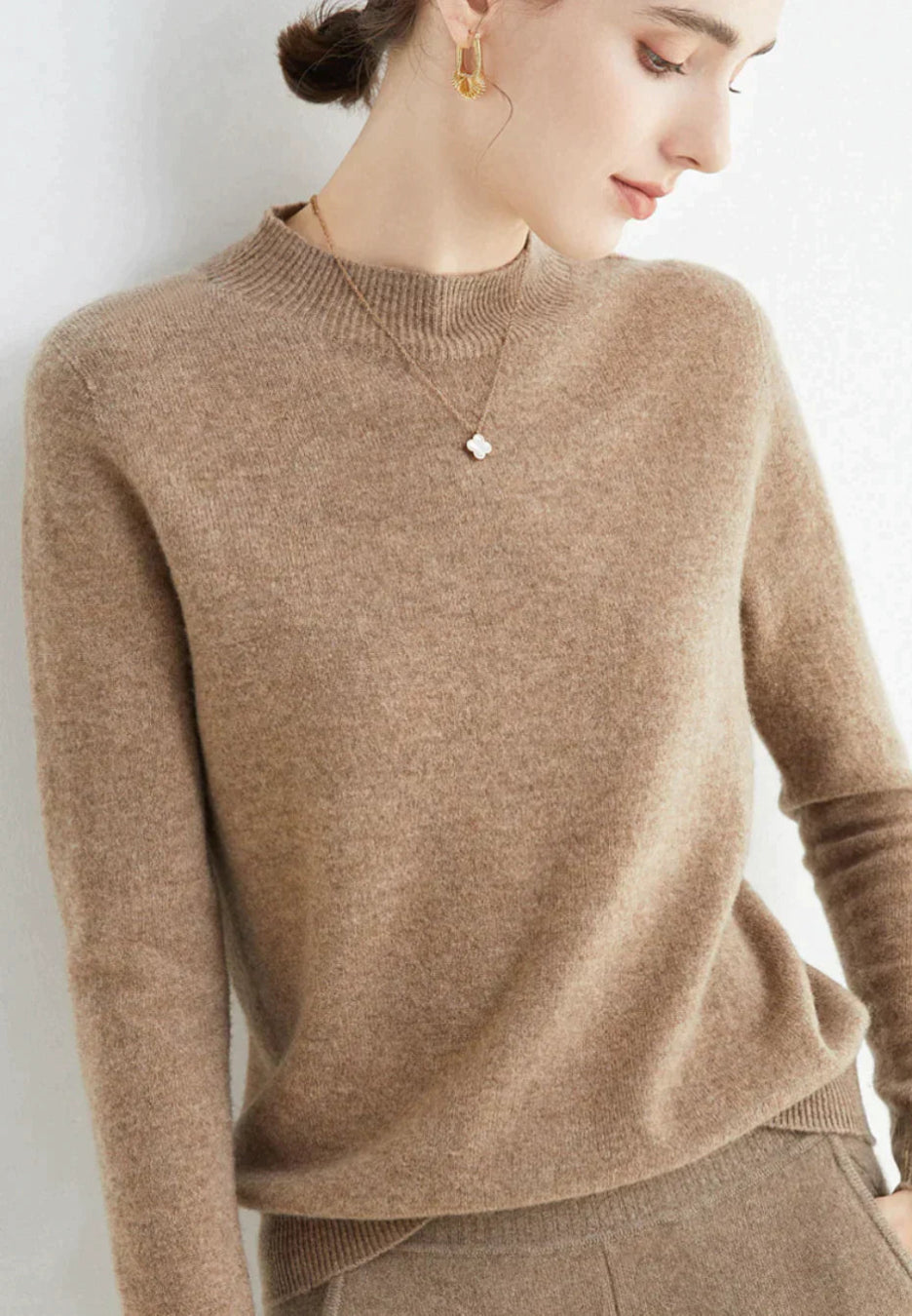 Kaschmirpullover Damen | Gemütliche Passform, Langarm