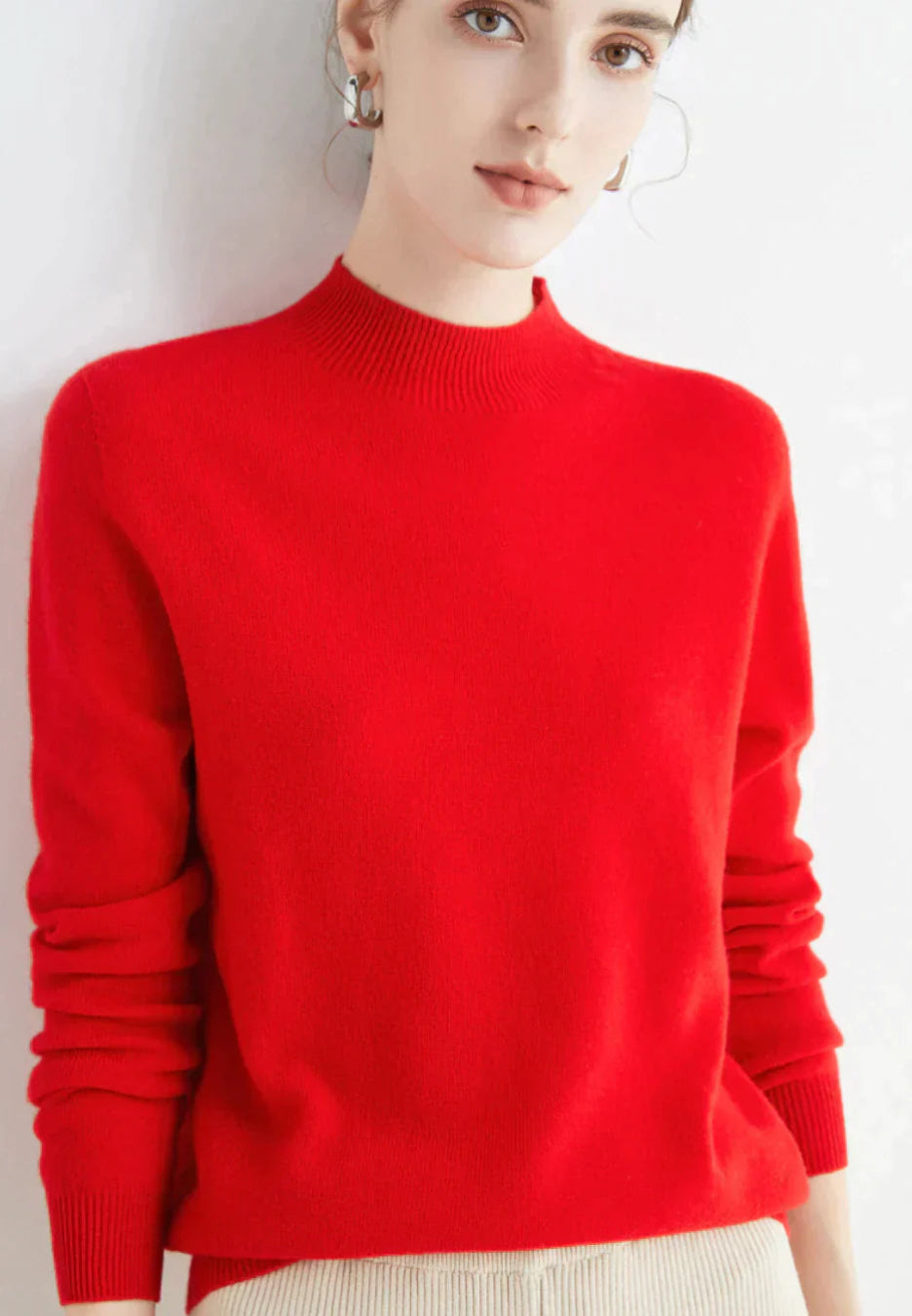 Kaschmirpullover Damen | Gemütliche Passform, Langarm