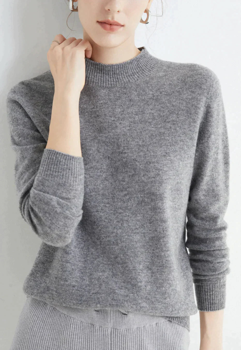 Kaschmirpullover Damen | Gemütliche Passform, Langarm