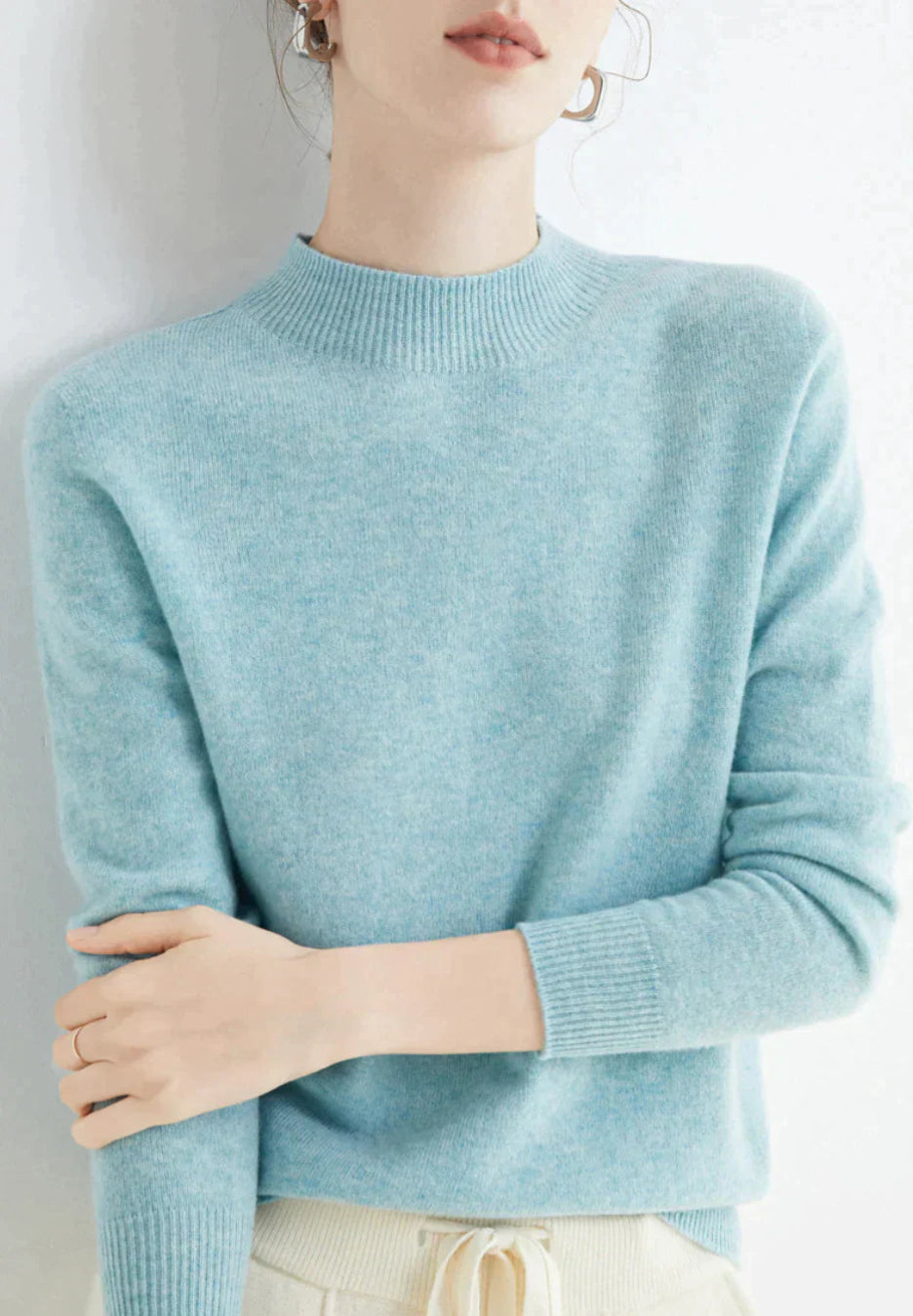 Kaschmirpullover Damen | Gemütliche Passform, Langarm