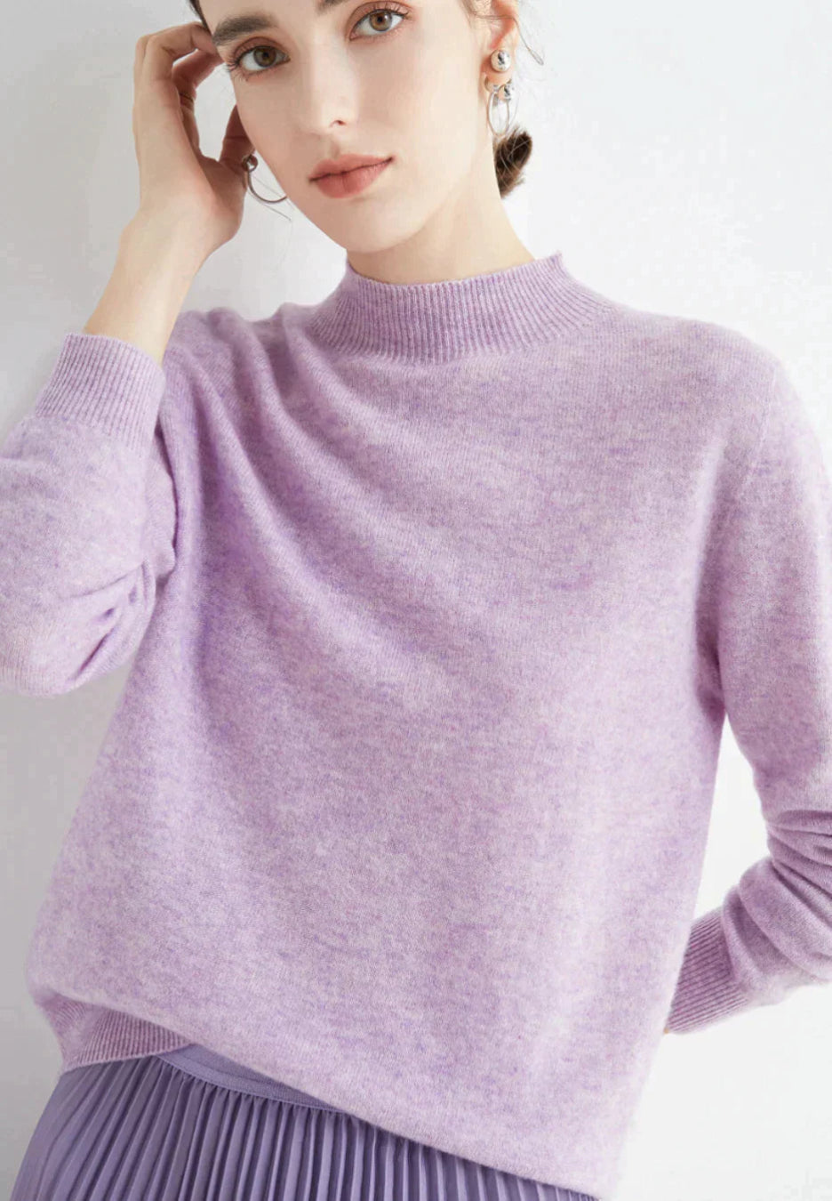 Kaschmirpullover Damen | Gemütliche Passform, Langarm