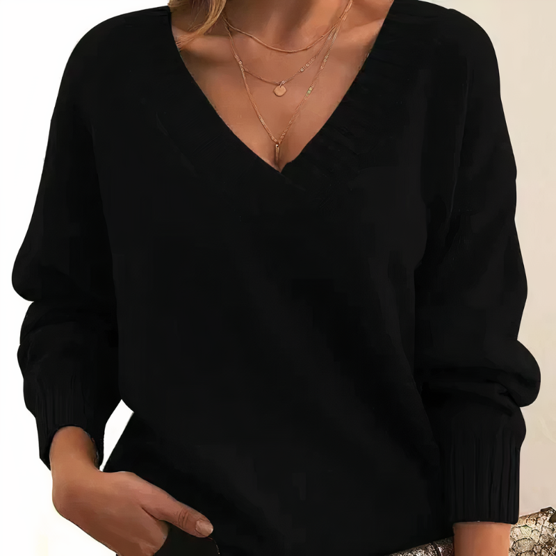 Kaschmirpullover für Damen | V-Ausschnitt-Design