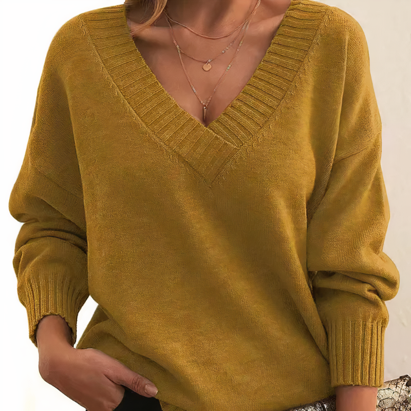 Kaschmirpullover für Damen | V-Ausschnitt-Design