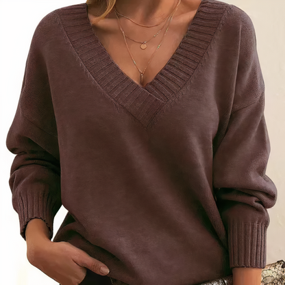 Kaschmirpullover für Damen | V-Ausschnitt-Design