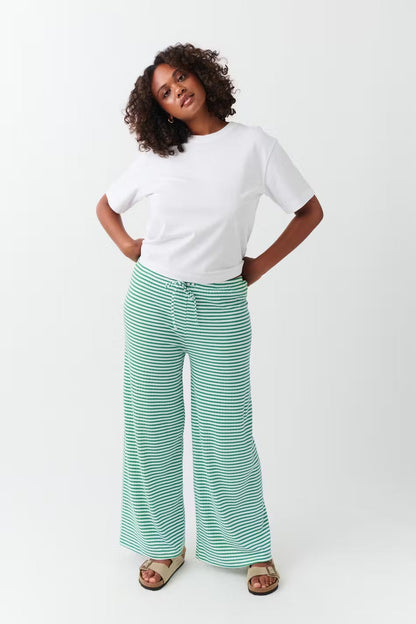 Katharina | Damen Frühlings-Gestreifte Relaxed-Hose 7