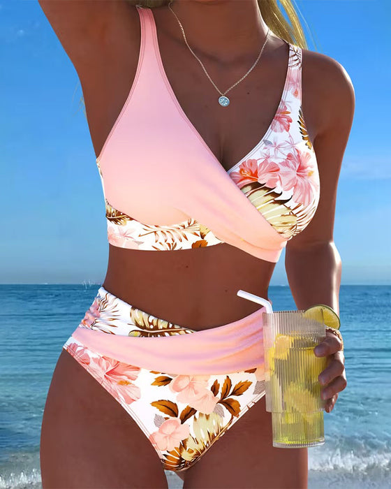 Killiane – Bikini Mit Floralem Kontrast 0