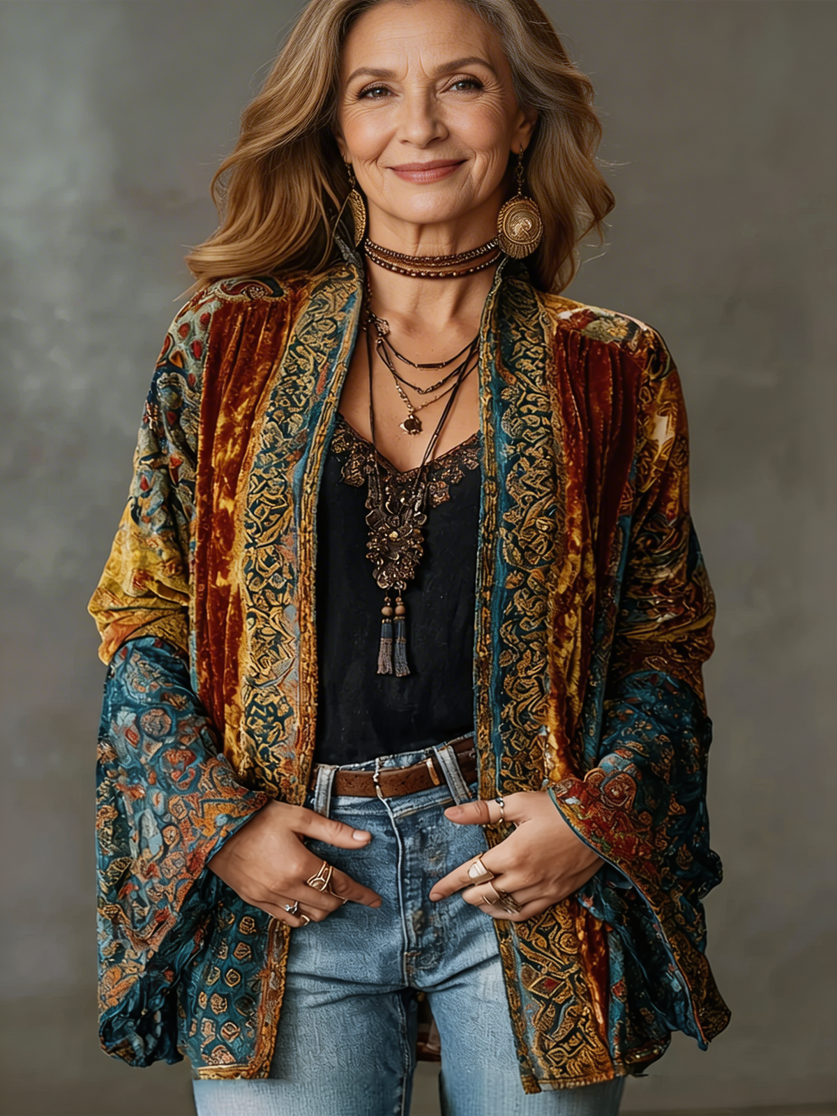 Kimono Jacke Damen | Boho Style & Fließender Schnitt