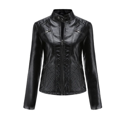 Klassische Lederjacke für Damen | Zeitlose Passform