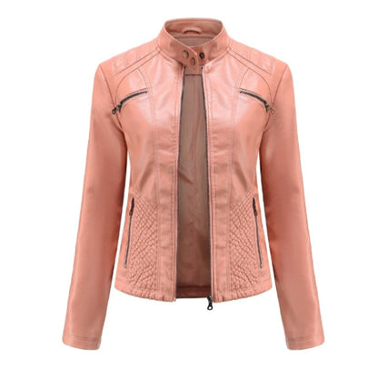 Klassische Lederjacke für Damen | Zeitlose Passform